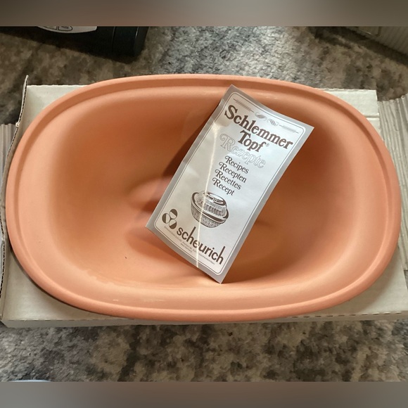 Vintage Schlemmer-Topf Scheurich Keramik Clay Cooking Bakeware #832 and New Book - Picture 5 of 14